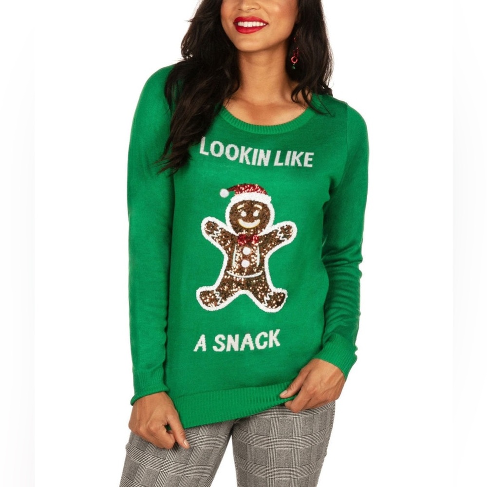 WOMEN'S LOOKIN' LIKE A SNACK UGLY CHRISTMAS SWEATER